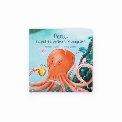 Jellycat Odell, La Petite Pieuvre Courageuse Livre Boeken | NG2345786